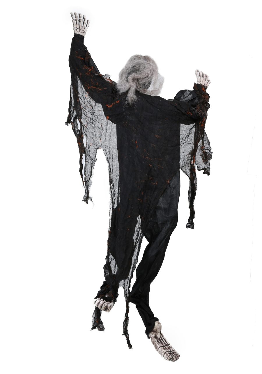 5FT Black Climbing Undead Skeleton Prop