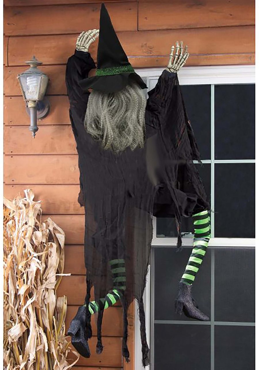 5FT Climbing Black Witch Wall Decoration