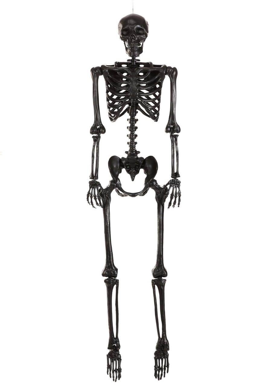 5FT Crazy Bones Poseable Skeleton in Black Decoration