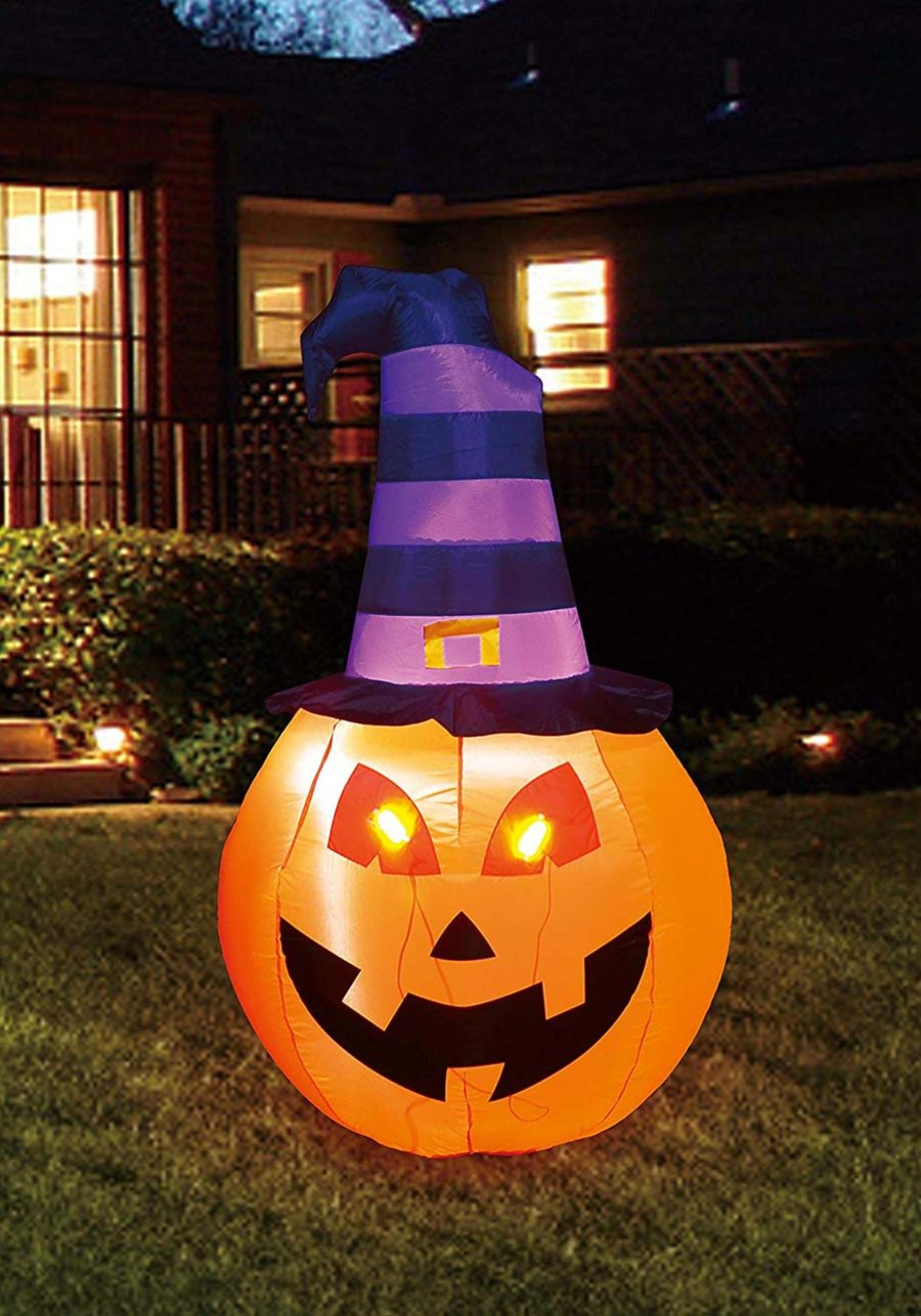 5FT Inflatable Pumpkin Witch Decoration