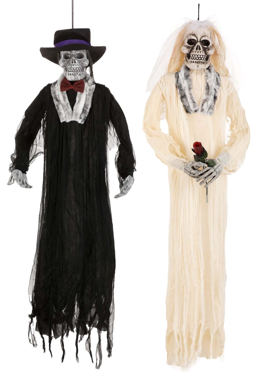 6FT Bride and Groom Skeleton Decoration Set