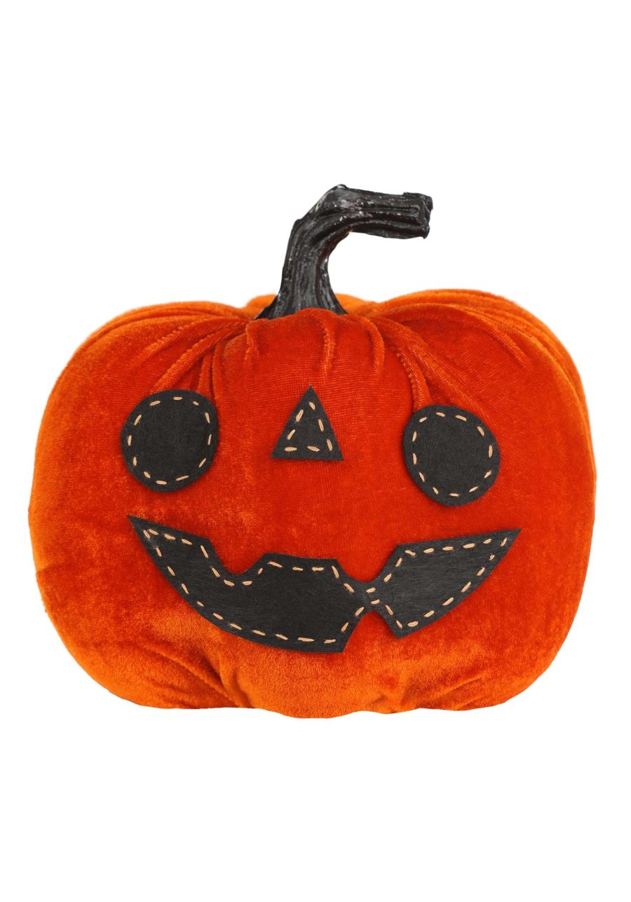 7-Inch Funny Orange Pumpkin Decoration