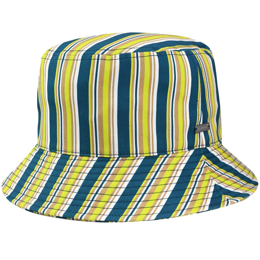 70s Stripe Bucket - Marine Teal/Oat / L/XL