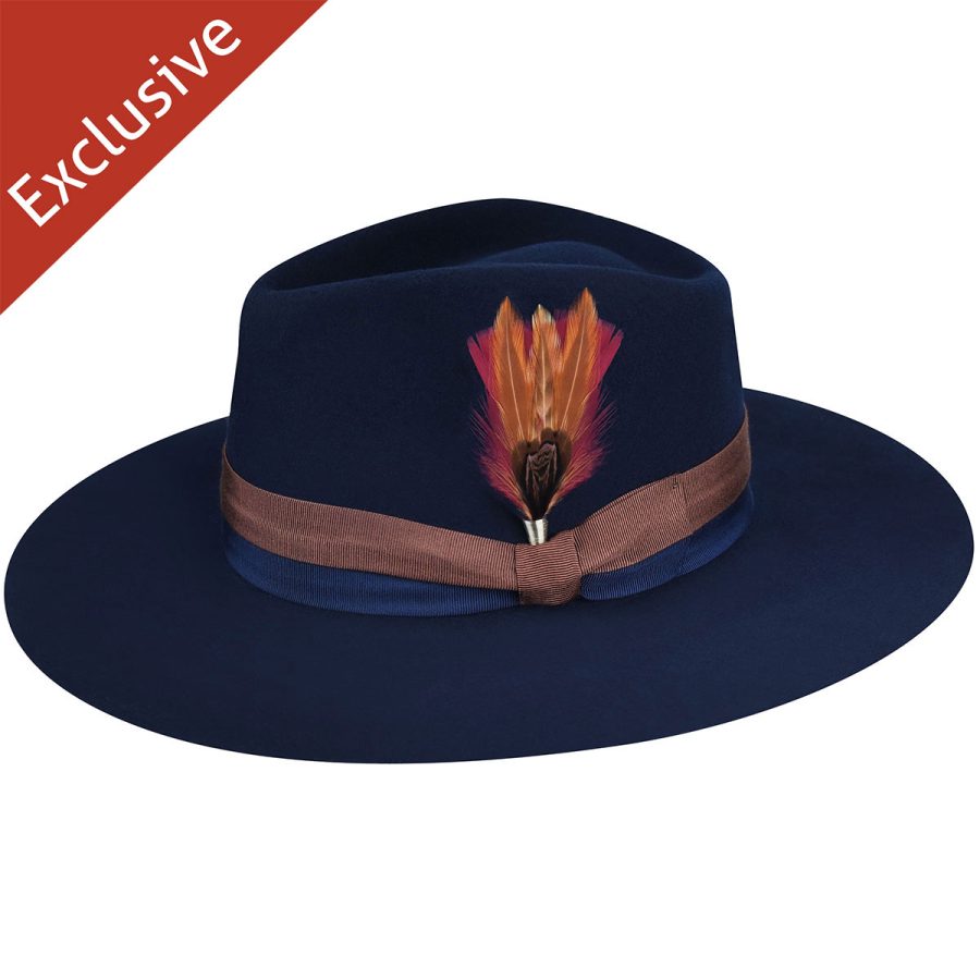 713 Fedora - Navy / L