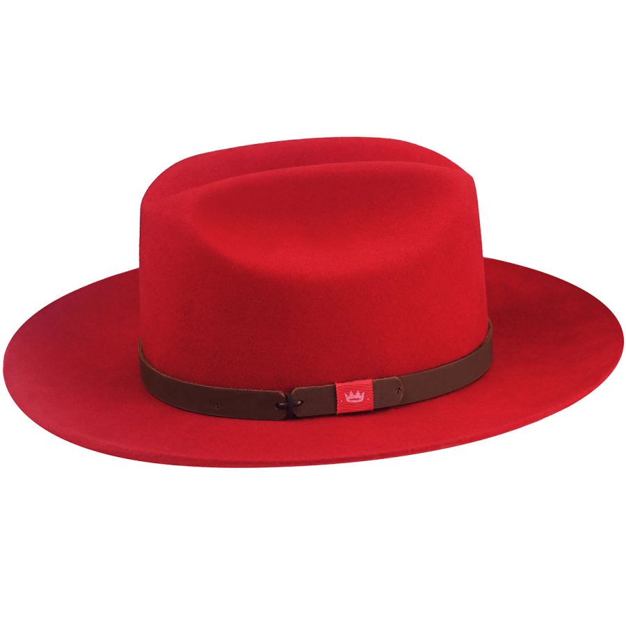 817 Cowboy Hat - Fire Red / L