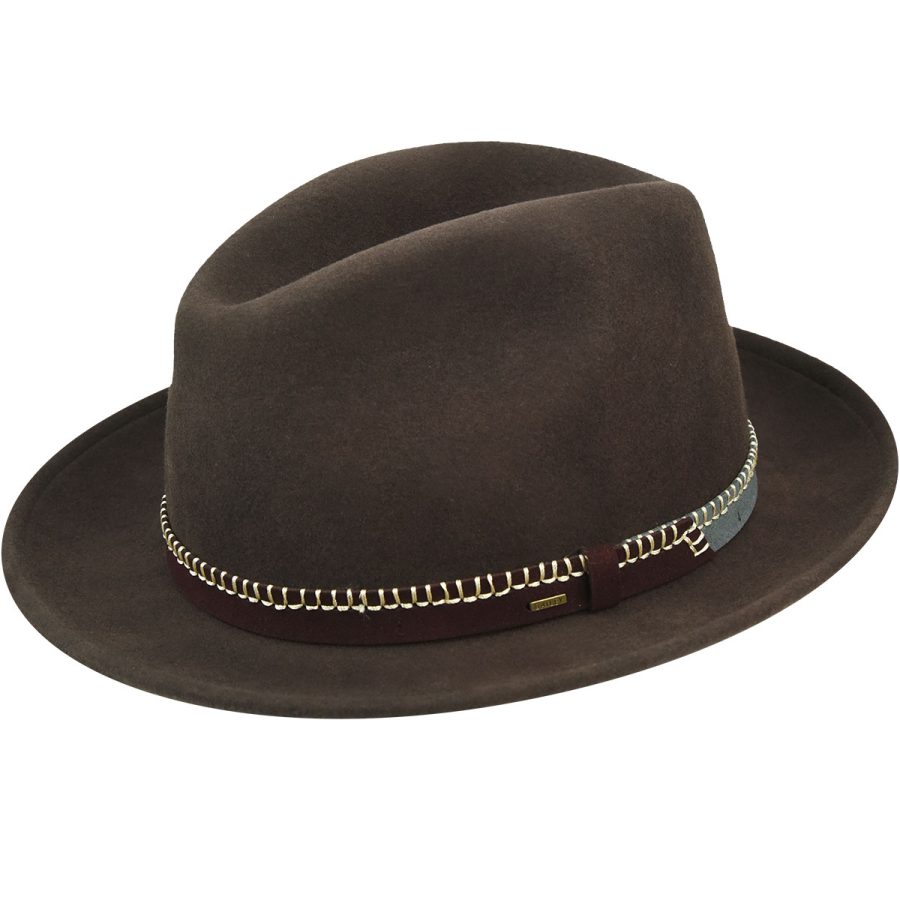 Acker Fedora - Midnight Brown/S