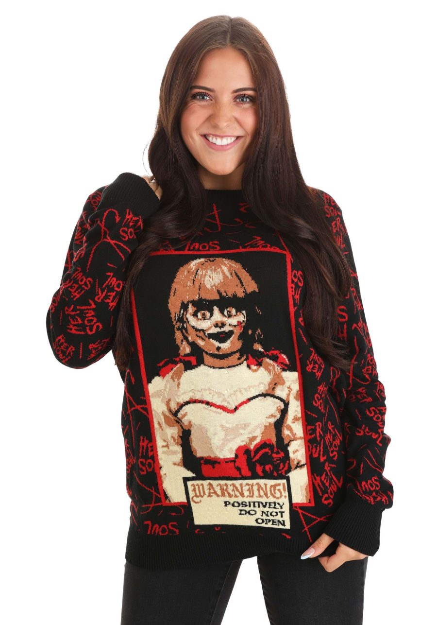 Adult Annabelle Halloween Sweater