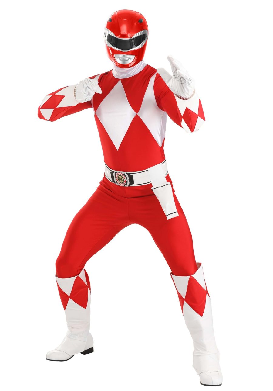 Adult Authentic Power Rangers Red Ranger Costume