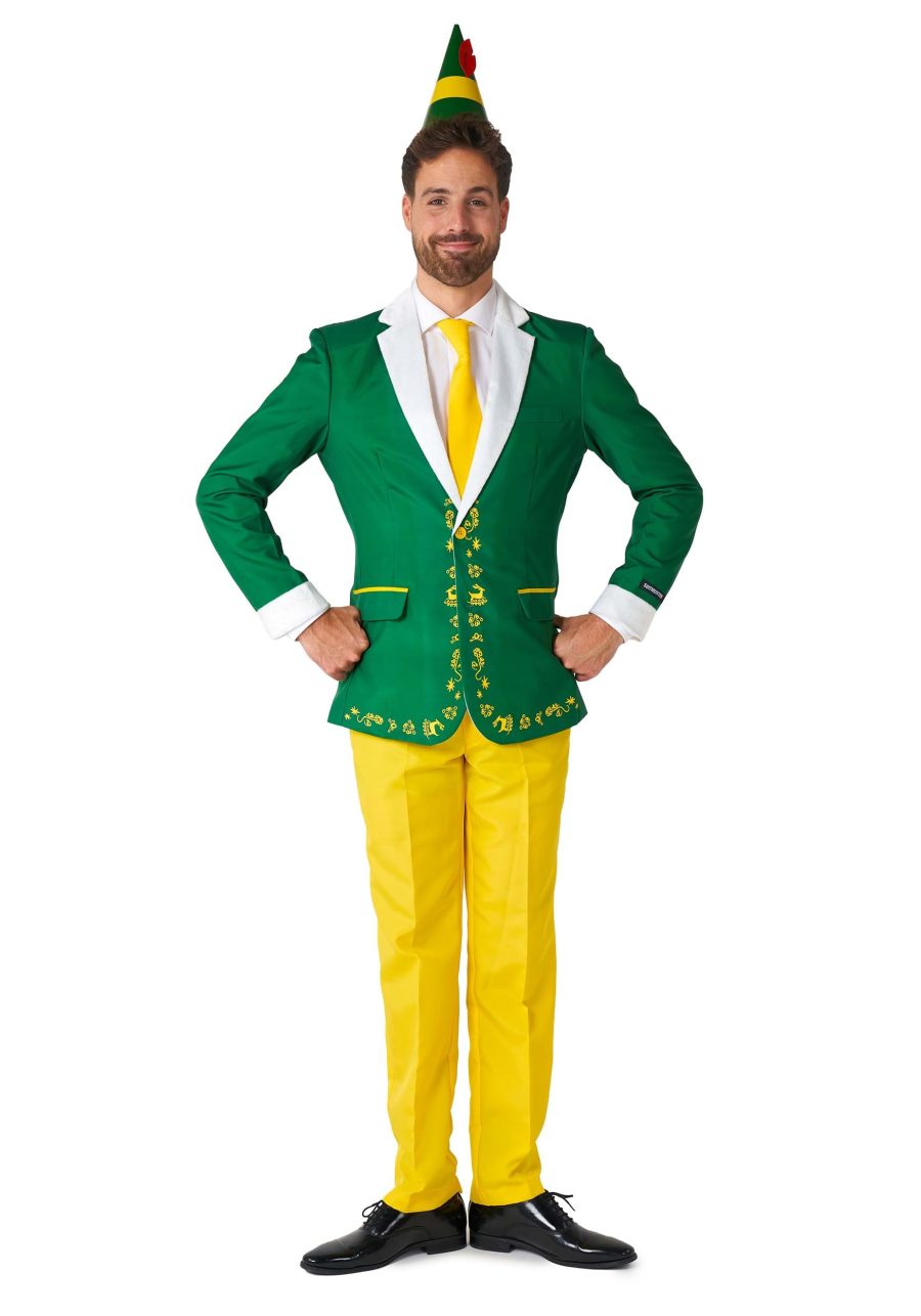 Adult Buddy the Elf Suitmeister Costume Suit