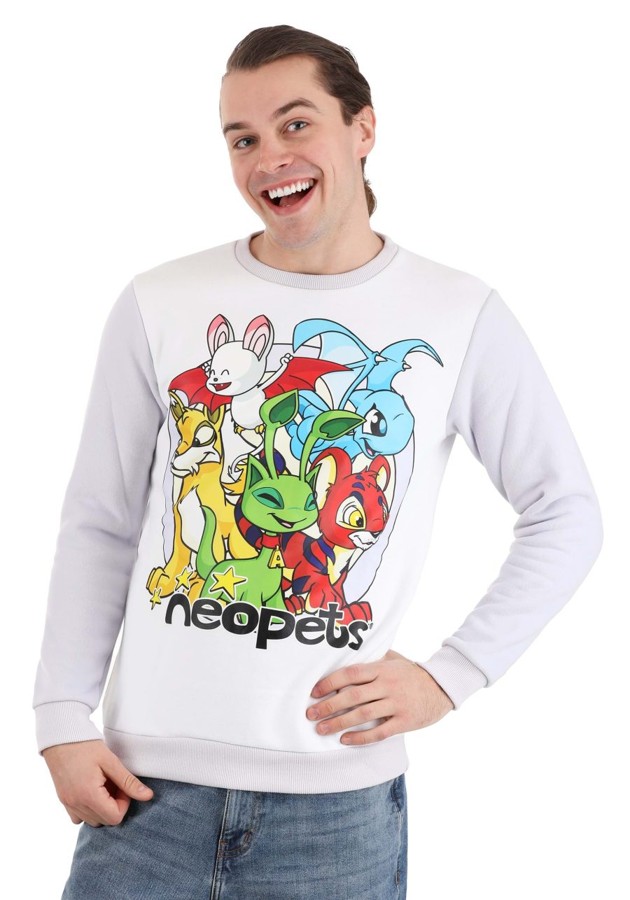 Adult Cakeworthy Classic Neopets Crewneck Sweater