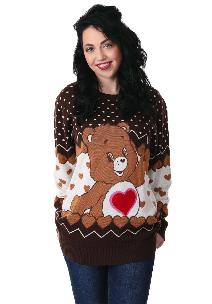 Adult Care Bears Tenderheart Bear Ugly Sweater