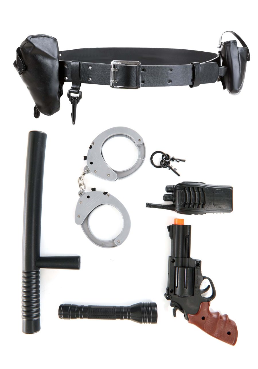 Adult Costume Cop Belt Accessory Set