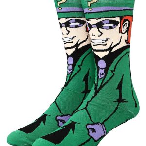 Adult DC Comics Riddler Rebirth 360 Character Crew Socks