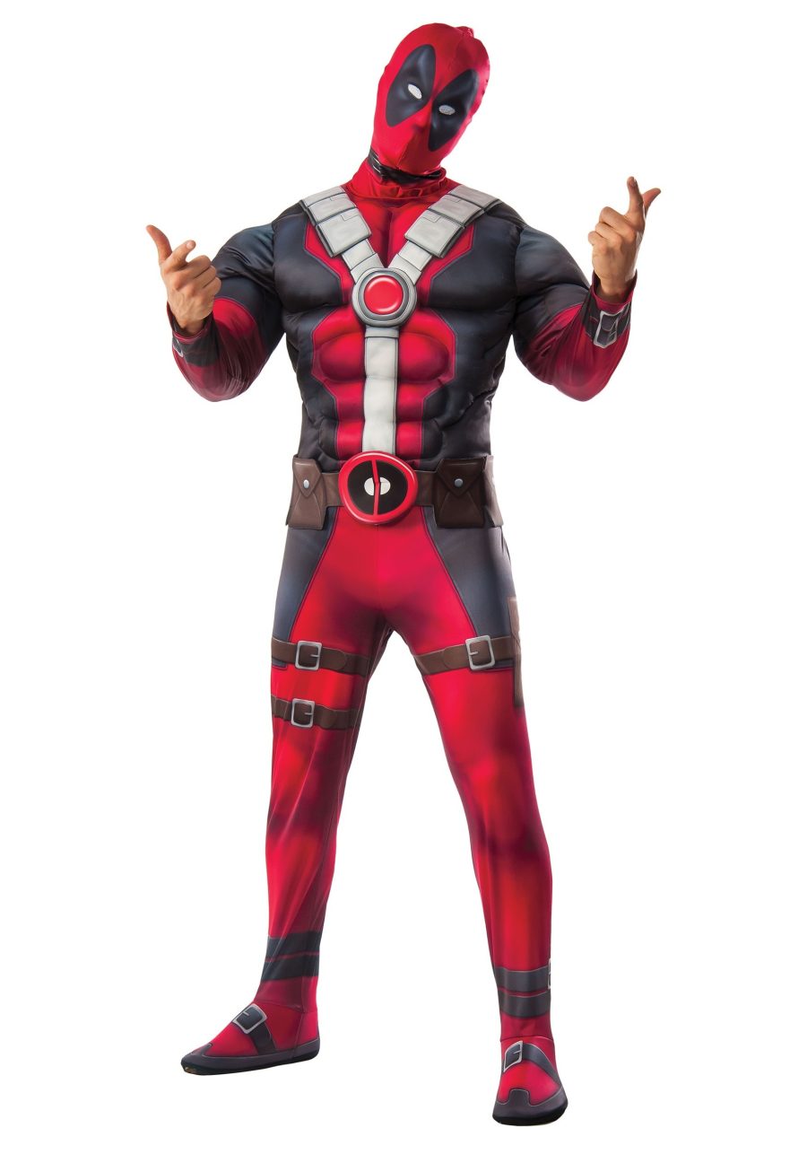 Adult Deluxe Deadpool Movie Costume