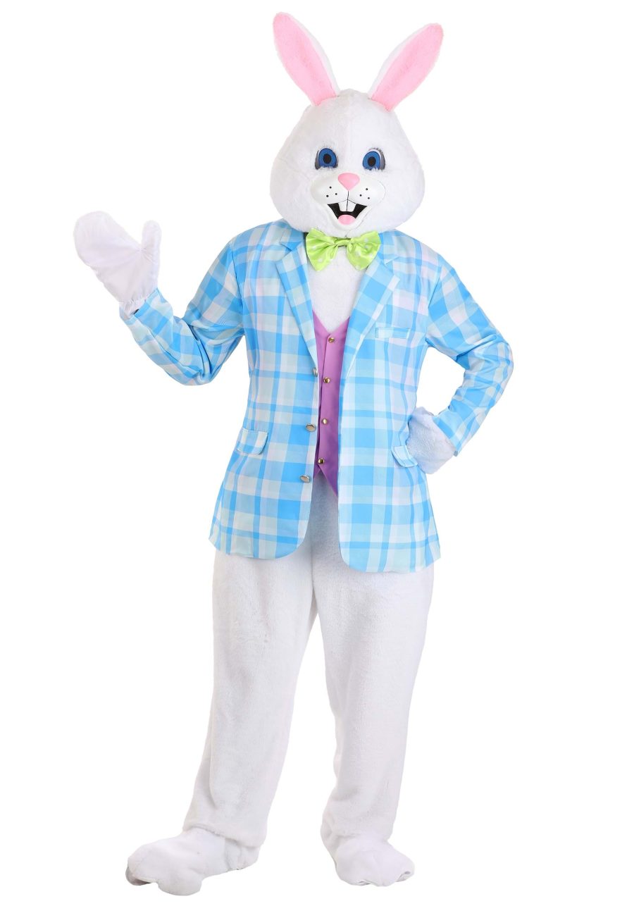 Adult Deluxe Easter Bunny Mascot Costume