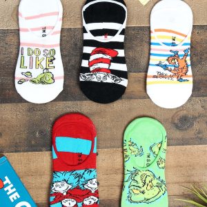 Adult Dr. Seuss 5 Pair No Show Sock Set