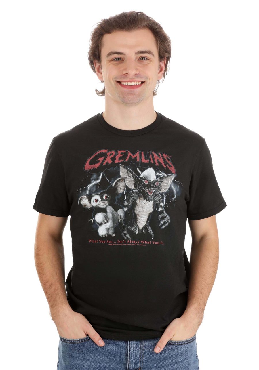 Adult Gremlins Gizmo and Stripe T-Shirt