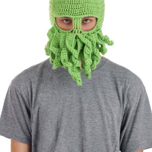 Adult Knit Green Cthulhu Beanie