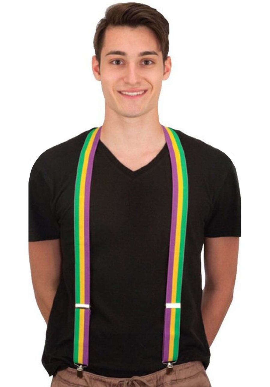 Adult Mardi Gras Suspenders