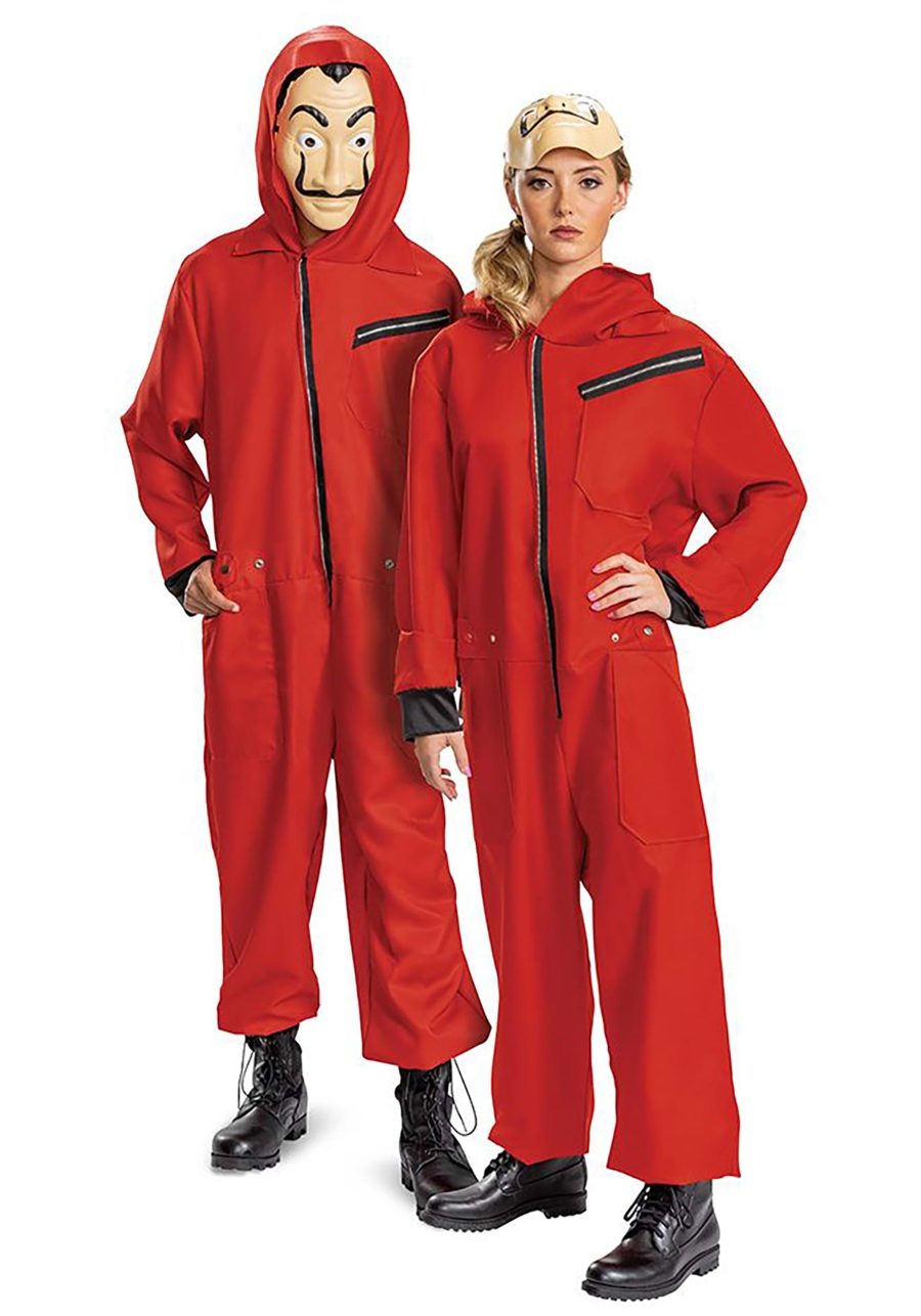 Adult Money Heist Jumpsuit and Mask Costume