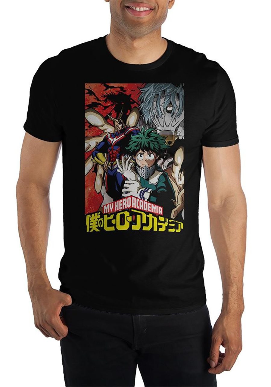 Adult My Hero Academia Black T-Shirt