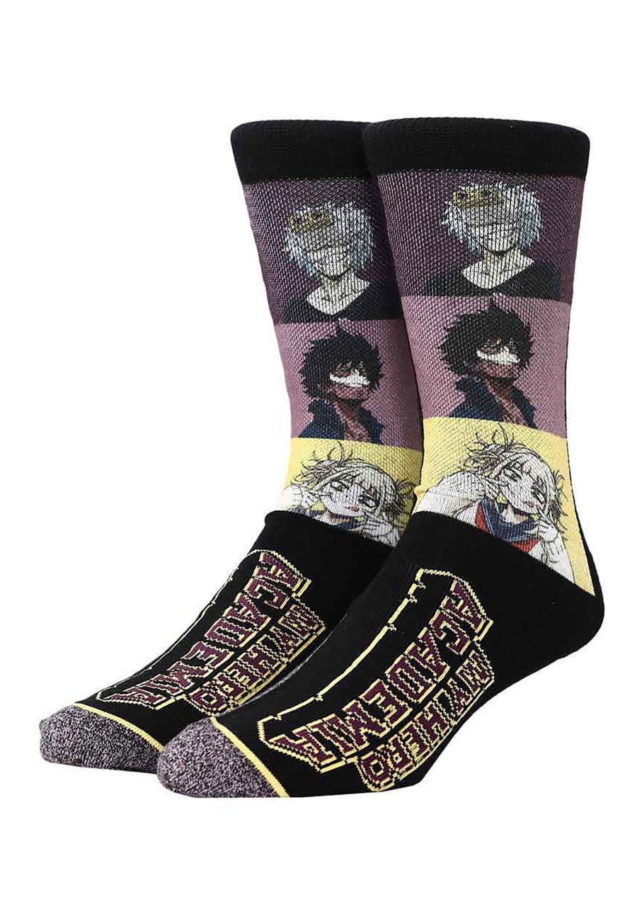 Adult My Hero Academia Dabi, Toga & Shigaraki Crew Socks