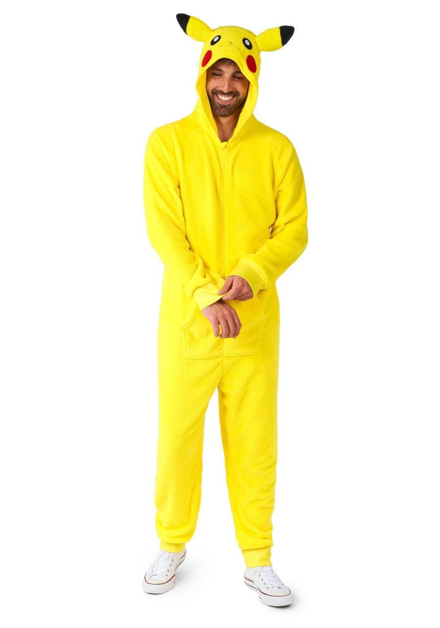 Adult Pok??mon Pikachu Costume Onesie