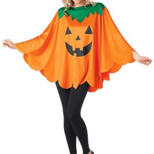 Adult Pumpkin Poncho Costume