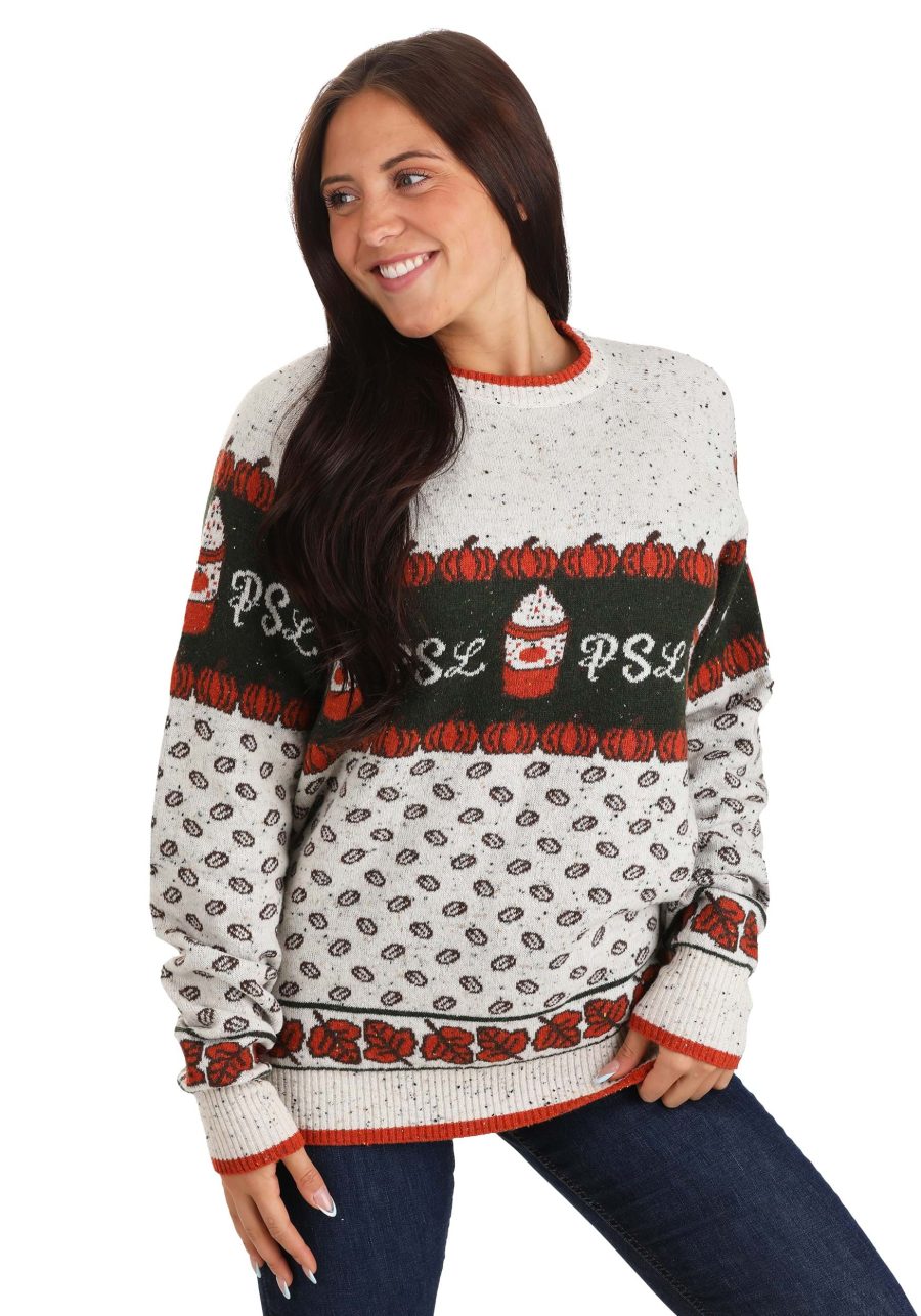 Adult Pumpkin Spice Latte Ugly Sweater