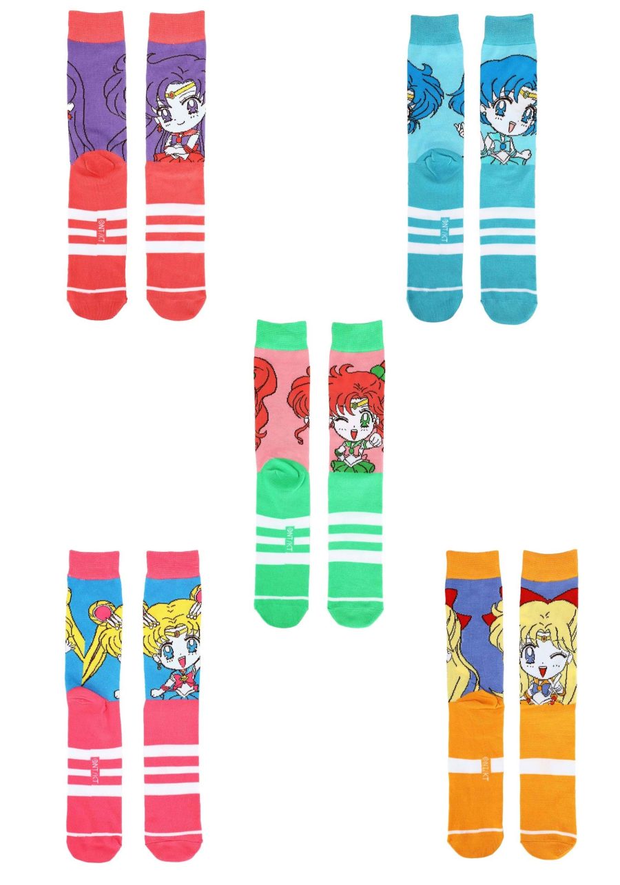 Adult Sailor Moon Characters 5 Pack Casual Socks