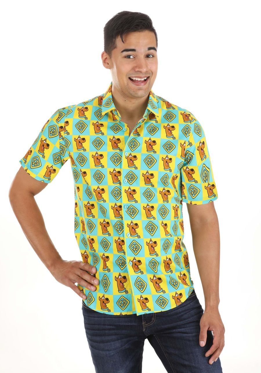 Adult Scooby Doo Collar Shirt