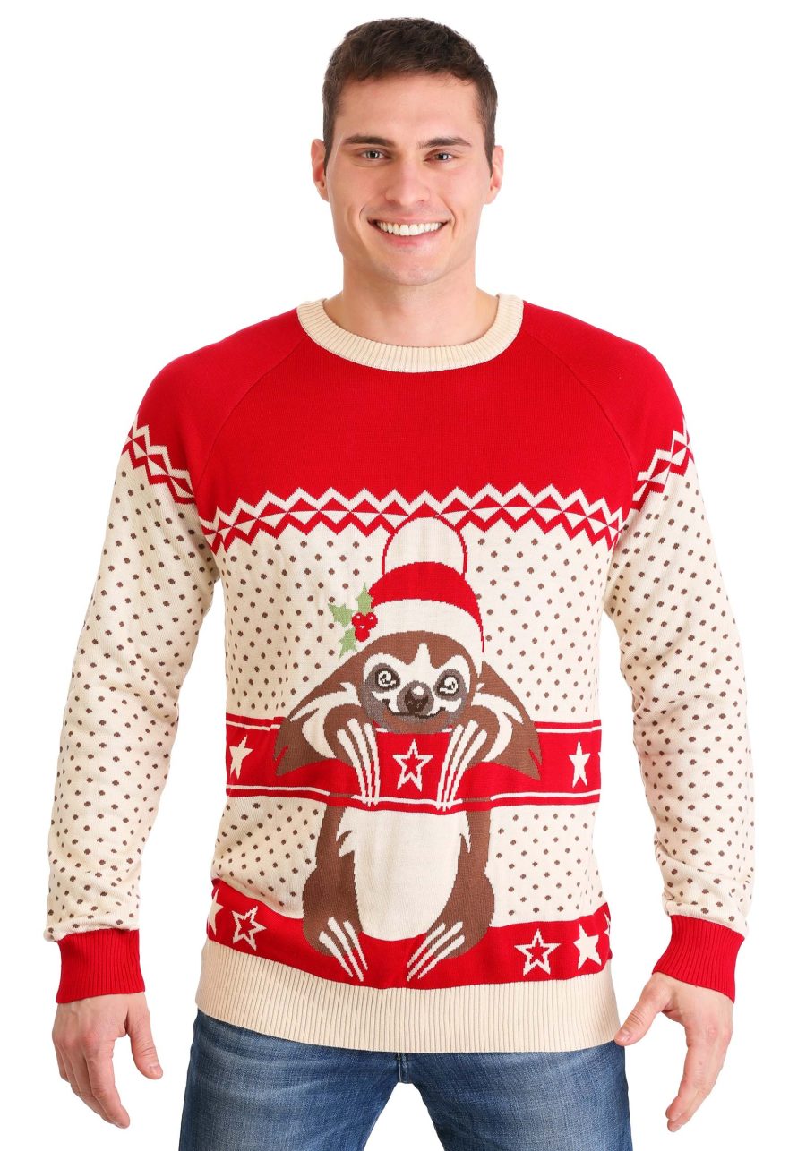 Adult Sloth Ugly Christmas Sweater