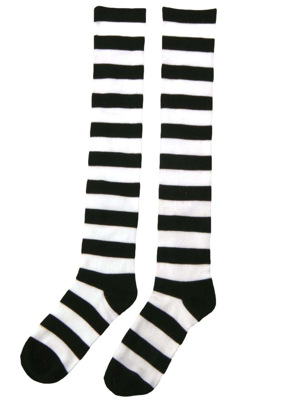 Adult Striped Witch Socks