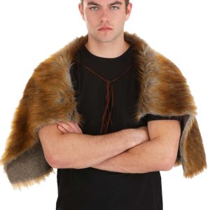 Adult Vikings Ragnar Lothbrok Wolf Pelt Costume Cloak