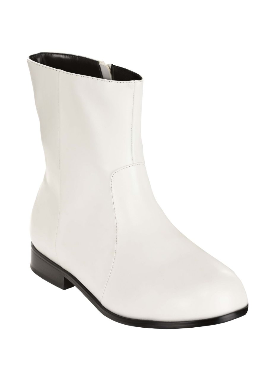 Adult White Costume Boots