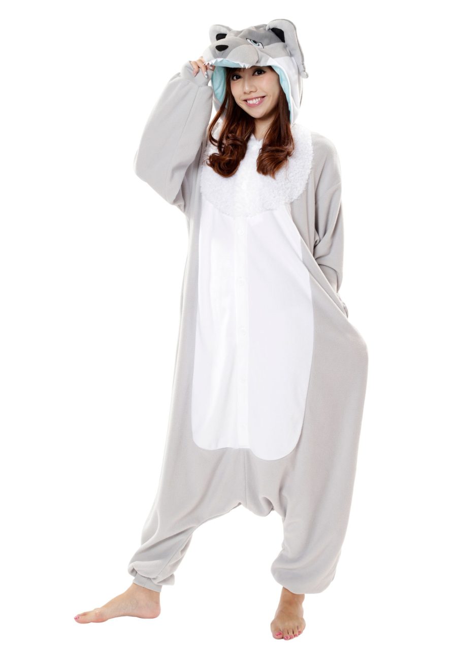 Adult Wolf Kigurumi Costume