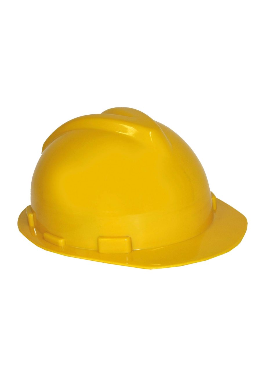 Adult Yellow Construction Costume Helmet