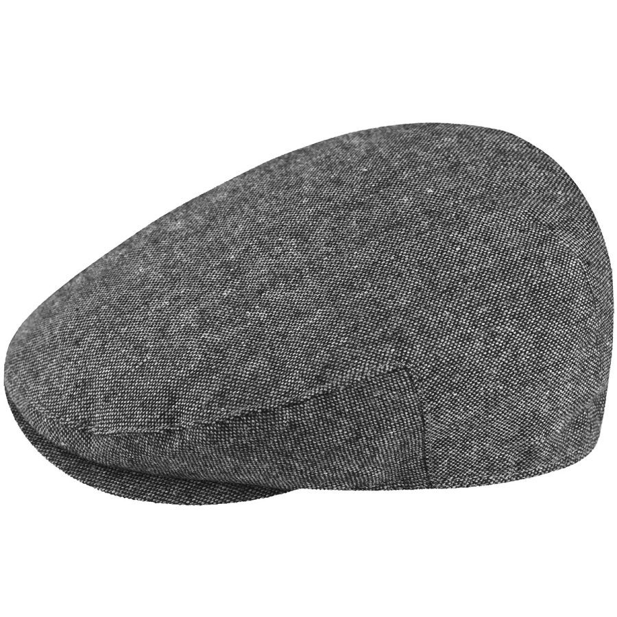 Ainsley Earflap Flat Cap - Grey Tweed/L