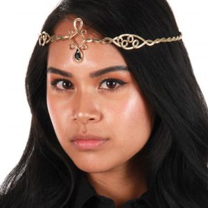 Antique Gold and Black Adjustable Circlet