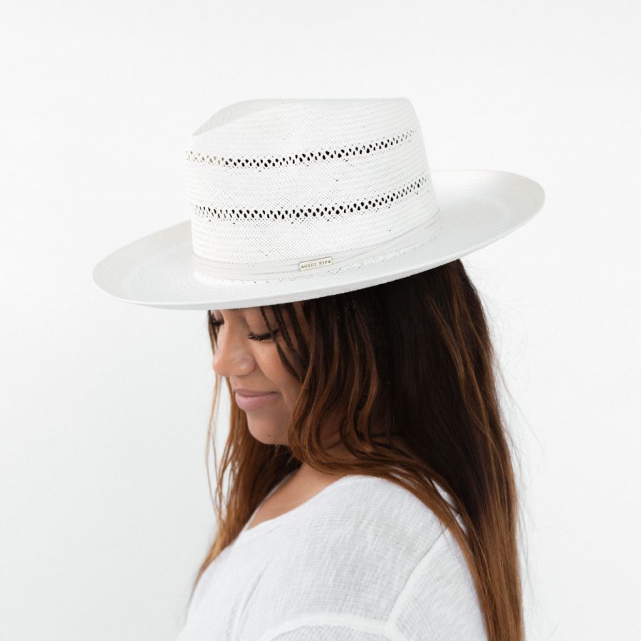 Arlo Fedora with Cream Band - Cream / M/L