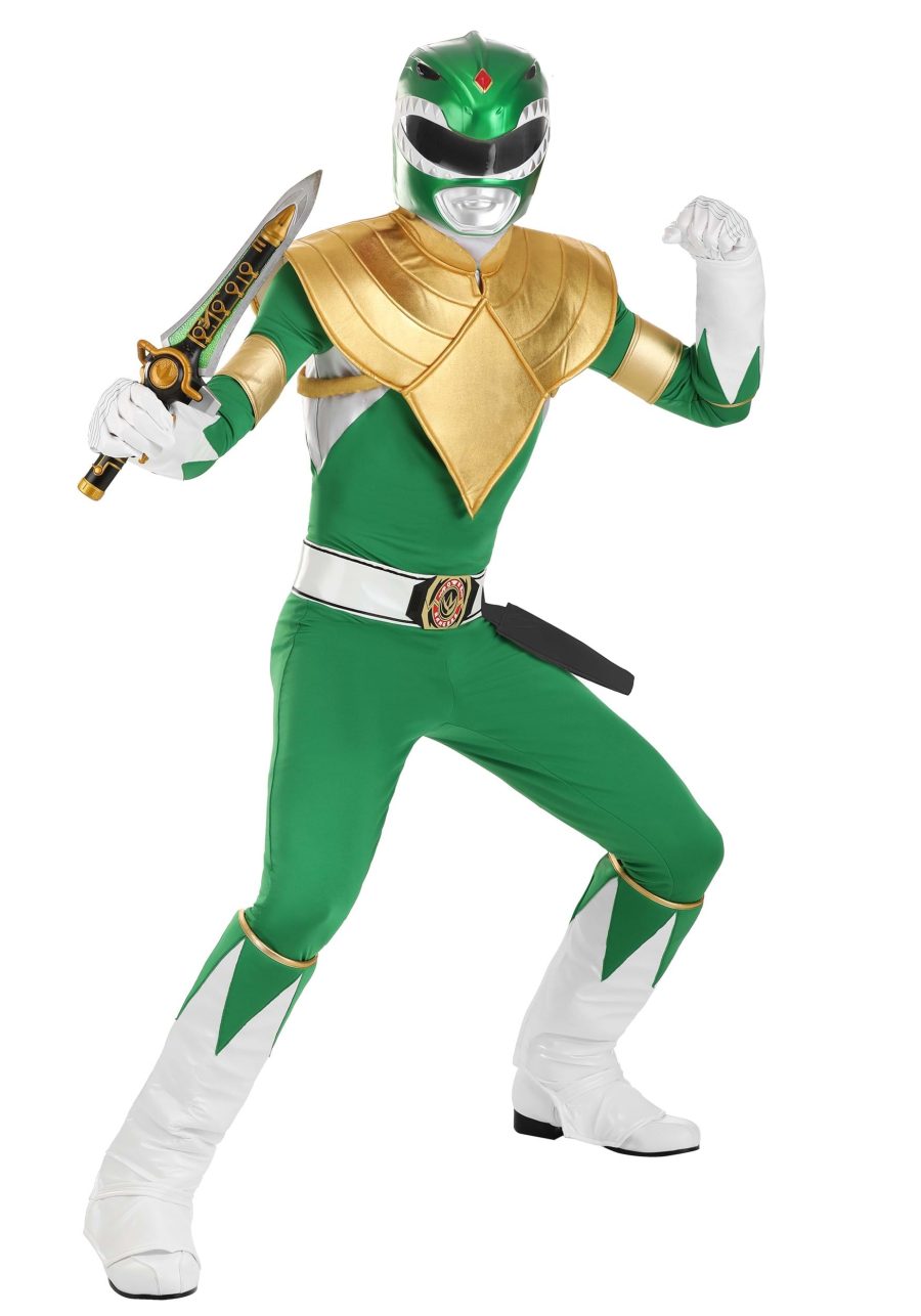 Authentic Adult Power Rangers Green Ranger Costume