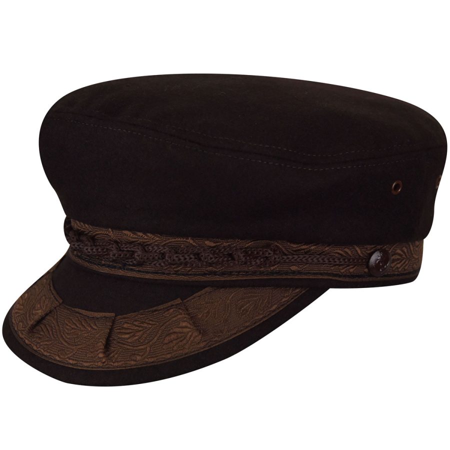 Authentic Greek Wool Cap - Brown/6 3/4