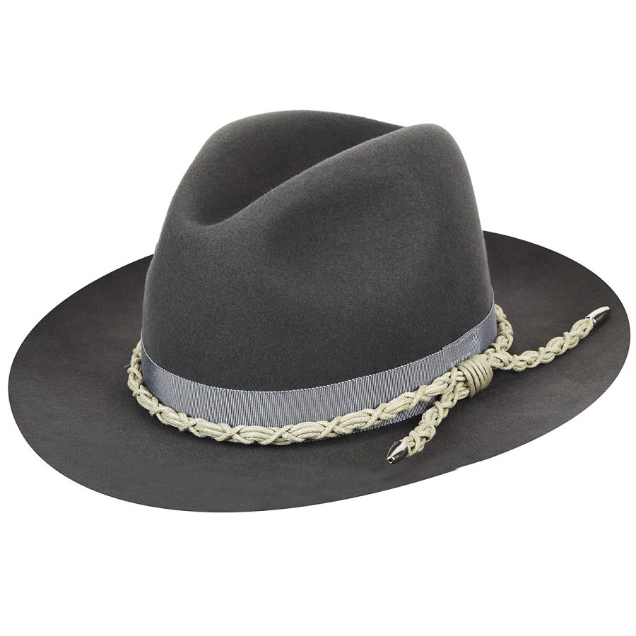 Bartham Elite Fedora - Charcoal/S