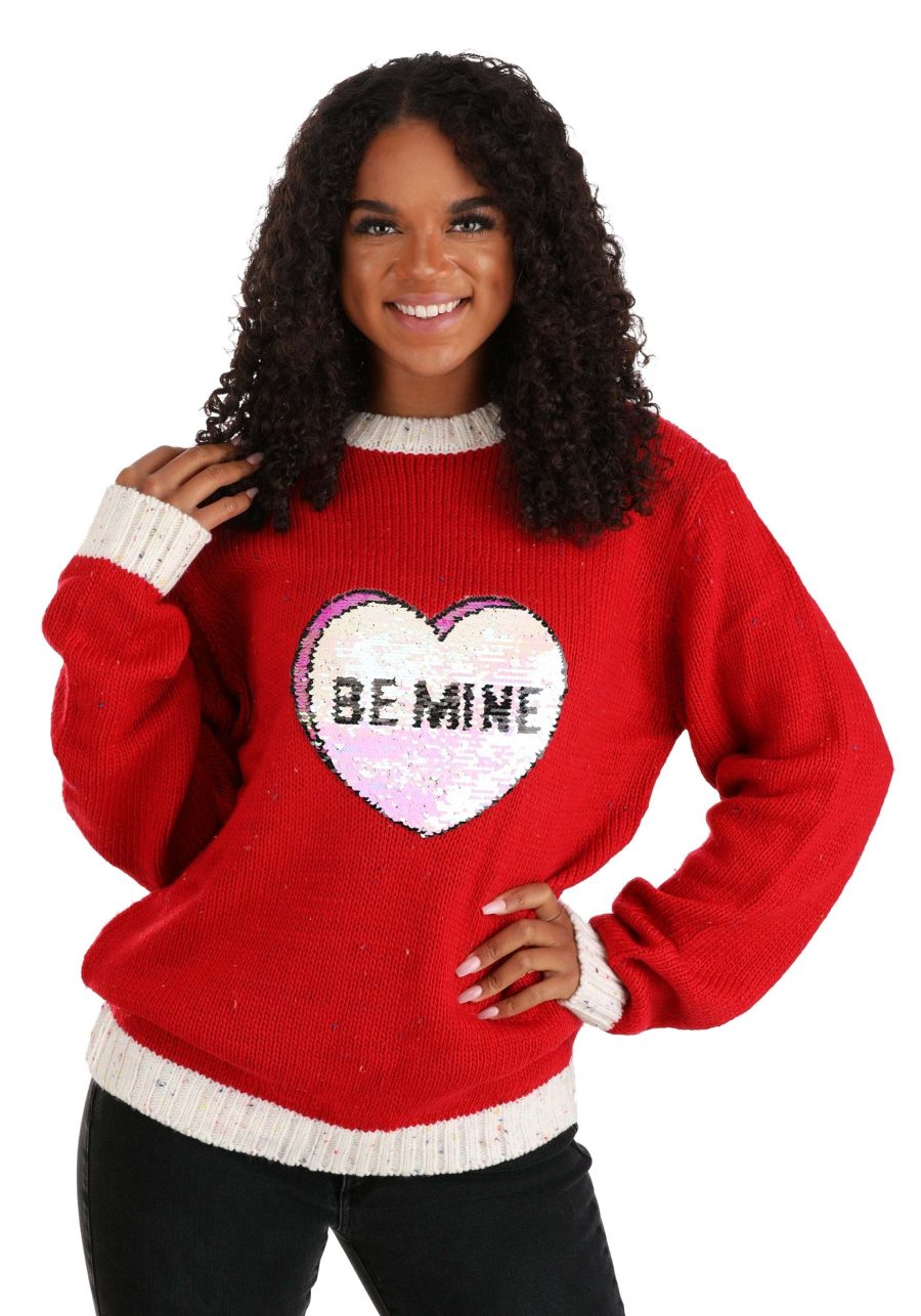 Be Mine Valentine's Day Sweater for Adults