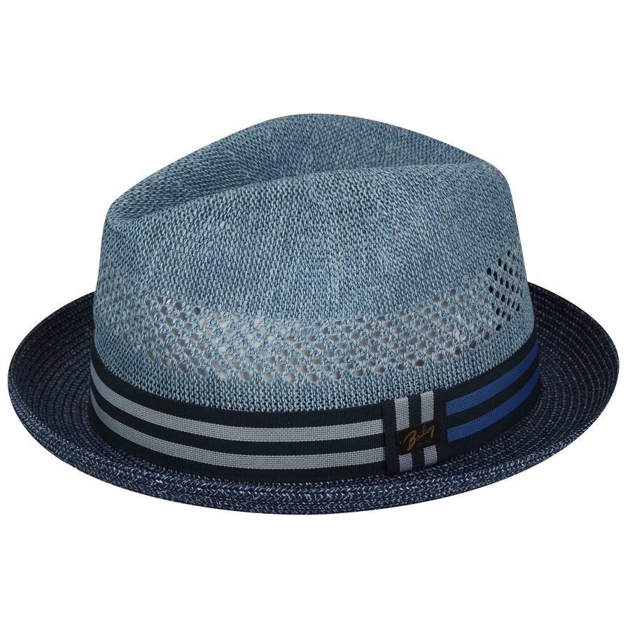 Berle Fedora - Navy Heather/S