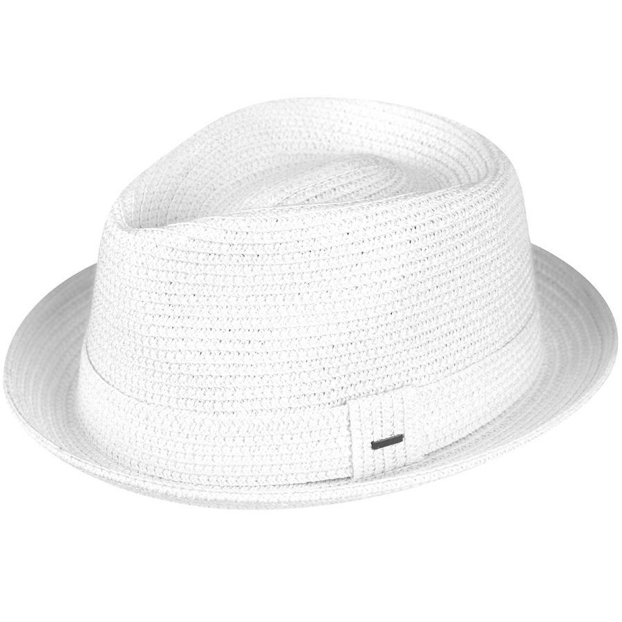 Billy Braided Trilby - White/M