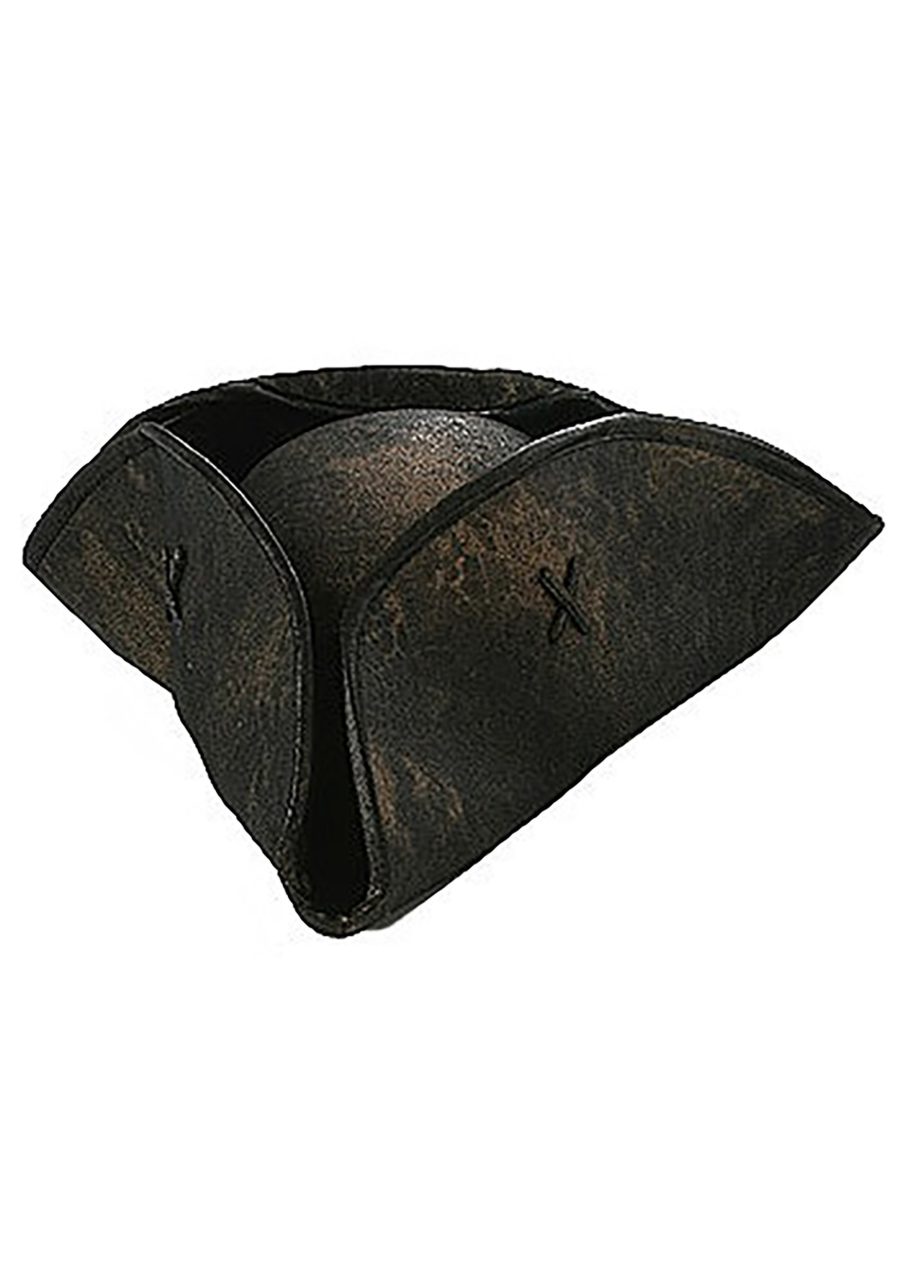 Black Caribbean Pirate Costume Hat