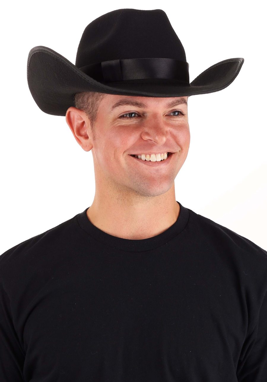 Black Western Cowboy Costume Hat