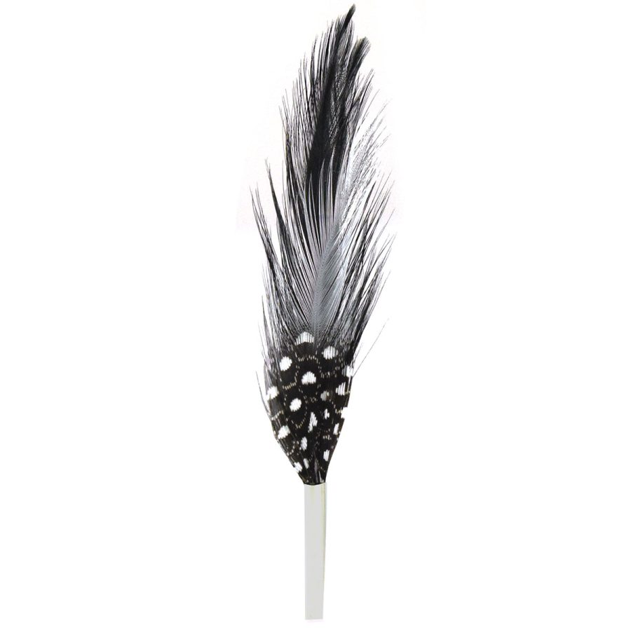 Black & White Feather - Black/MISC