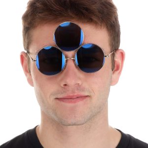 Blue 3rd Eye Costume Accessory Glasses